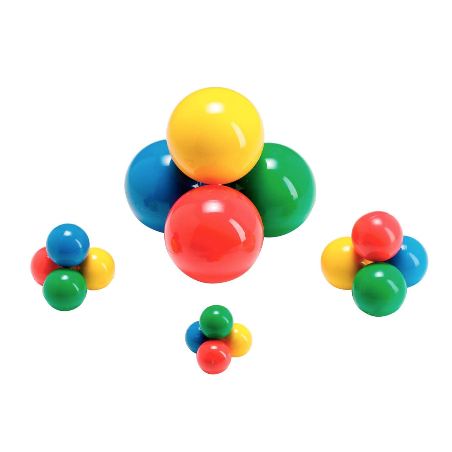 PACK DE PELOTAS UNIVERSAL BALL LARGE 65 MM X 4 PZS COD 80.16 LDP