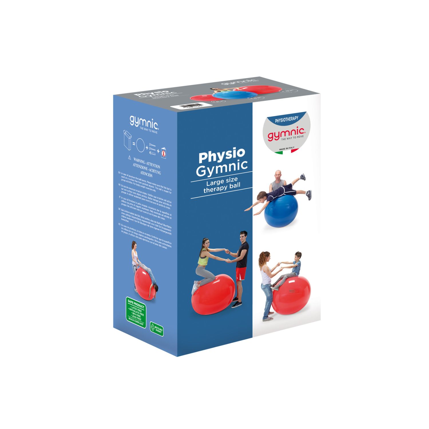 PELOTA PHYSIO GYMNIC 95 DIAMETRO AZUL COD 95.95 LDP  