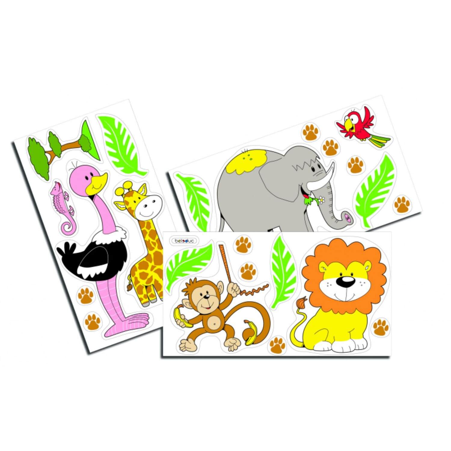 STICKERS TABLERO JUNGLA COD 23685 BLD