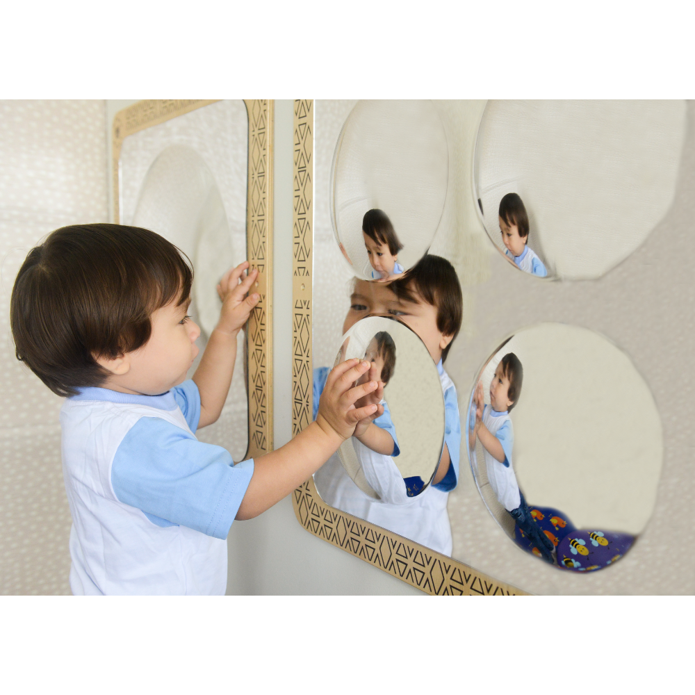 ESPEJO DIDACTICO CONVEXO X 4 CIRCULOS