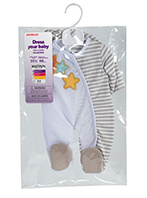 PIJAMA BEIGE PARA MUÑECO ML31220