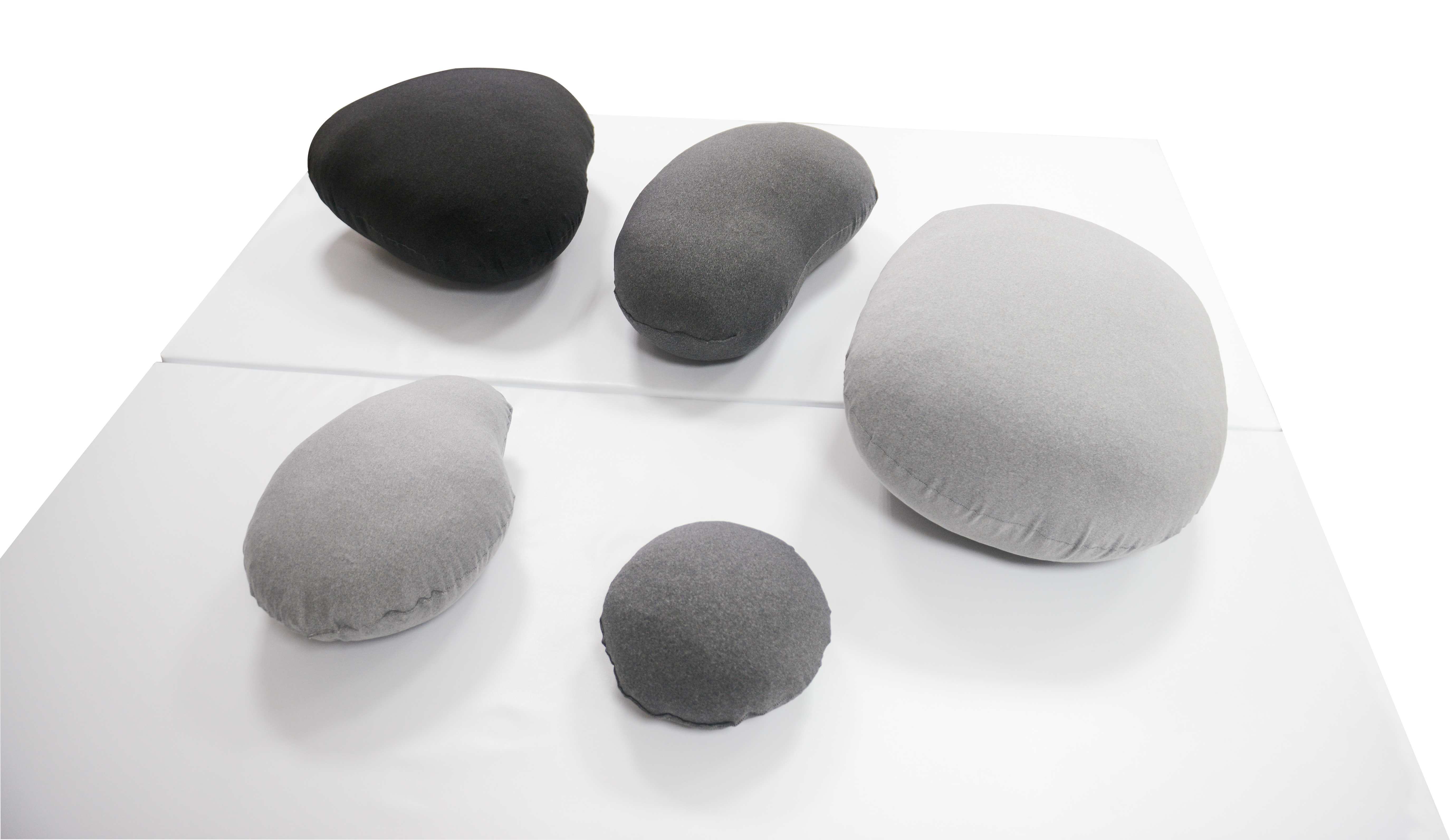 SET PUF MODELO PIEDRA X 5 UNID.