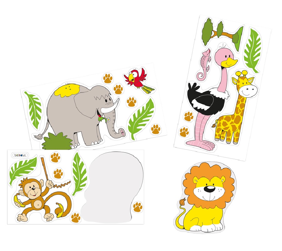 STICKERS TABLERO JUNGLA COD 23685 BLD