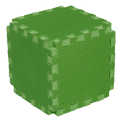 CUBO ENCAJABLE 15 MM VERDE MF