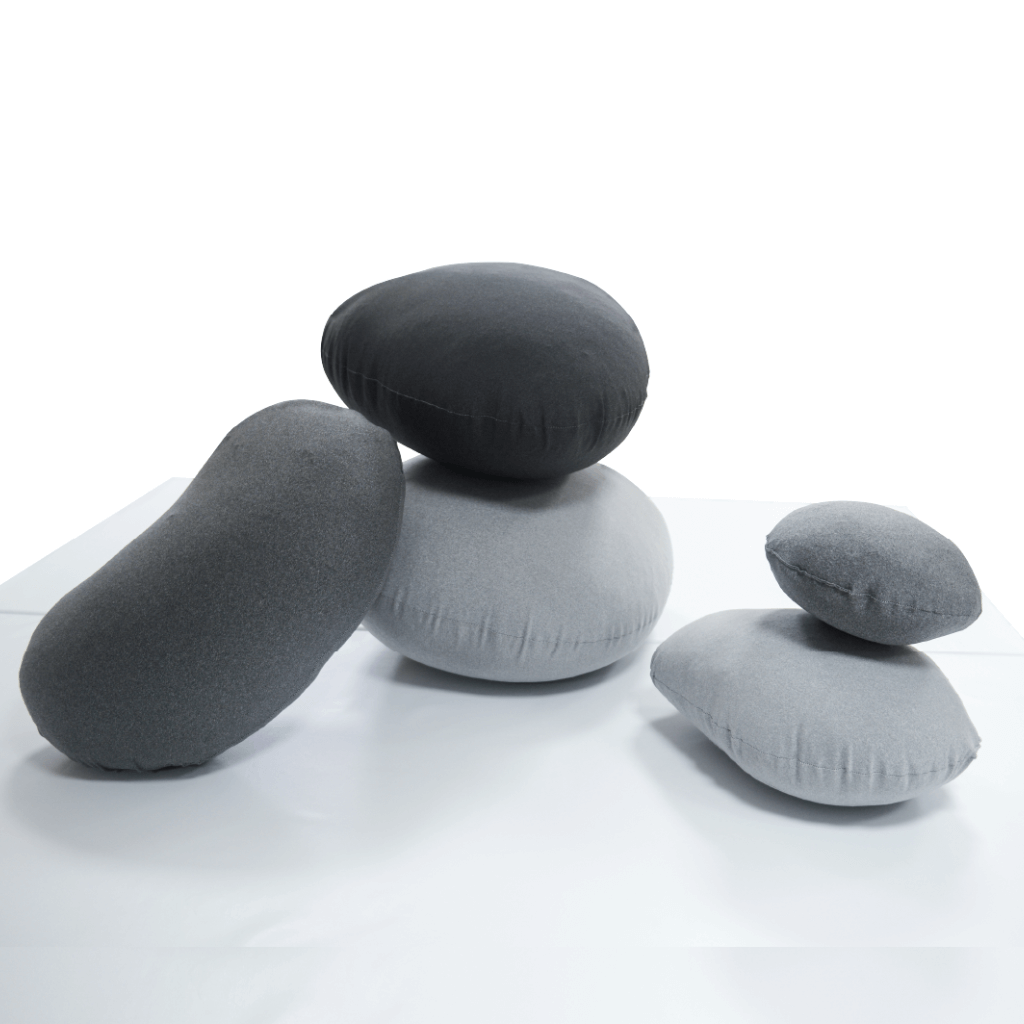 SET PUF MODELO PIEDRA X 5 UNID.