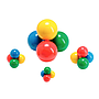 PACK DE PELOTAS UNIVERSAL BALL MAXI 125 MM X 4 PZS COD 80.17 LDP