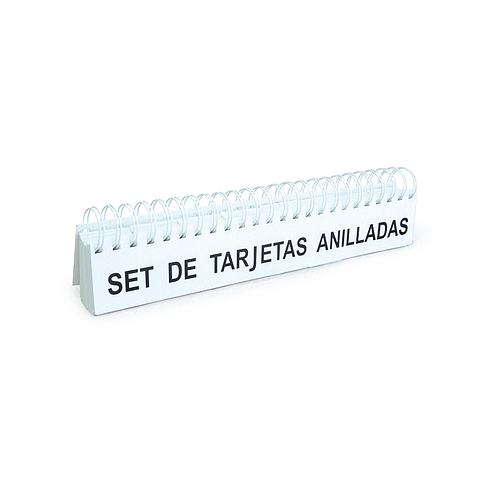 SET DE TARJETAS ANILLADAS