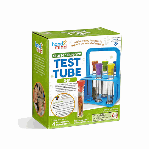 KIT DE TUBOS DE ENSAYO CON GRADILLA X 5 PIEZAS