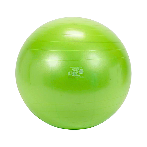 PELOTA GYMNIC PLUS 65 CM DIAM VERDE LIMÓN COD 95.40 LDP