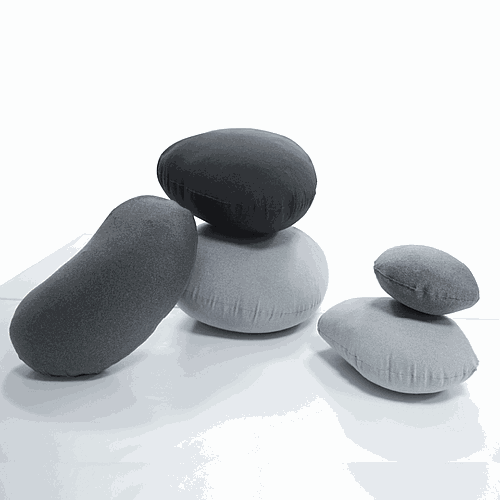 SET PUF MODELO PIEDRA X 5 UNID.